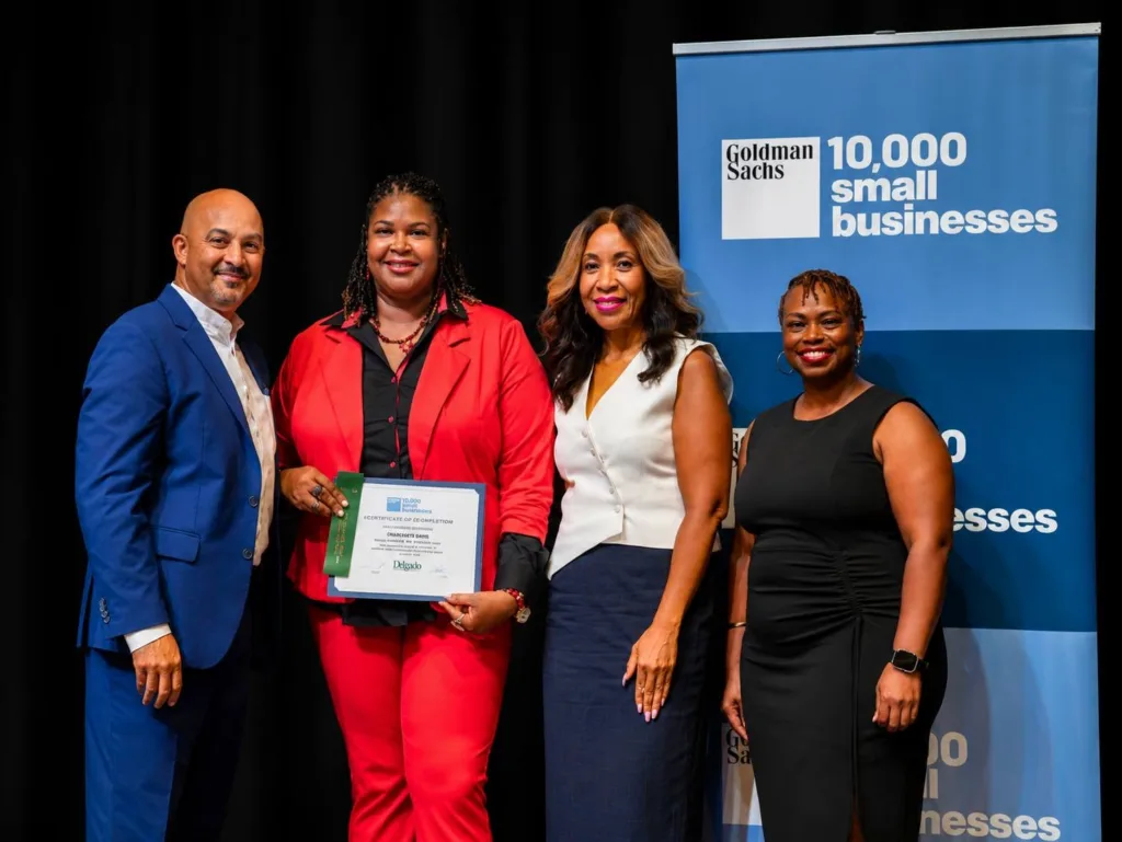 Charlesetta Davis at the Goldman Sachs 10,000 Small Businesses award presentation
