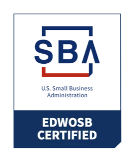 U.S. Small Business Administration certified Economically Disadvantaged Women-Owned Small Business (EDWOSB)