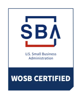 U.S. Small Business Administration certified Women-Owned Small Business (WOSB)